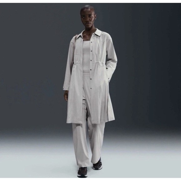 Nike Jackets & Blazers - Nike Woman's 24.7 Perfect Stretch Dri-Fit Oversize Trench Coat HV3627-104